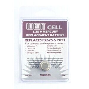 Wein Cell 1.35V Mercury Replacement Battery MRB625 For Cameras & Exposure Meters